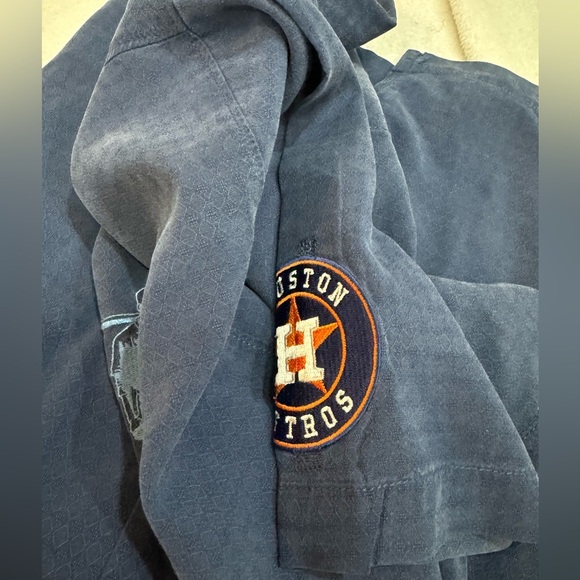 Tommy Bahama Silk Astros Baseball Shirt - Picture 3 of 10